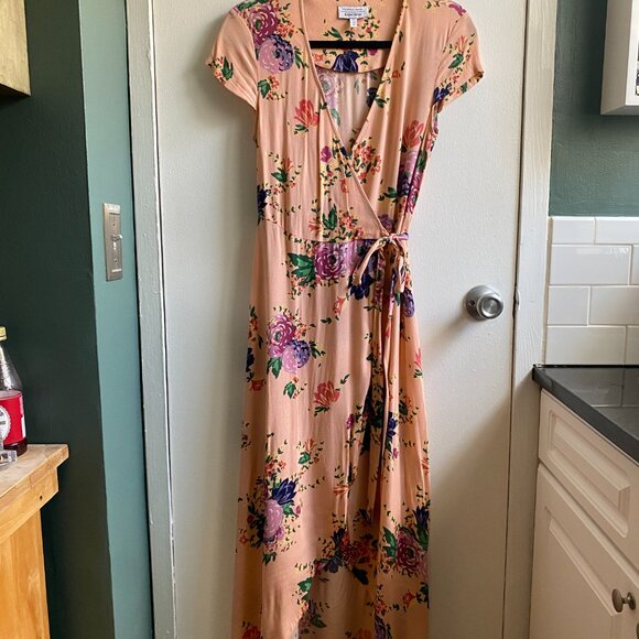 & Other Stories Midi Wrap Dress, Size 4 - Picture 6 of 13